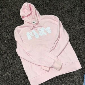 Nike Light Pink Graphic Hoodie